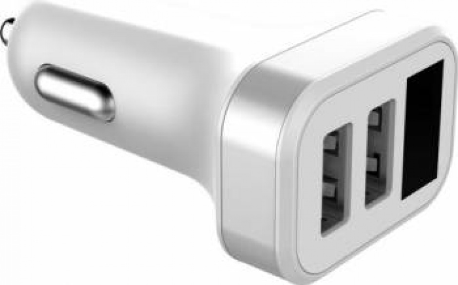 Incarcator auto 2 x usb 2.1a cu afisaj, gf-c10